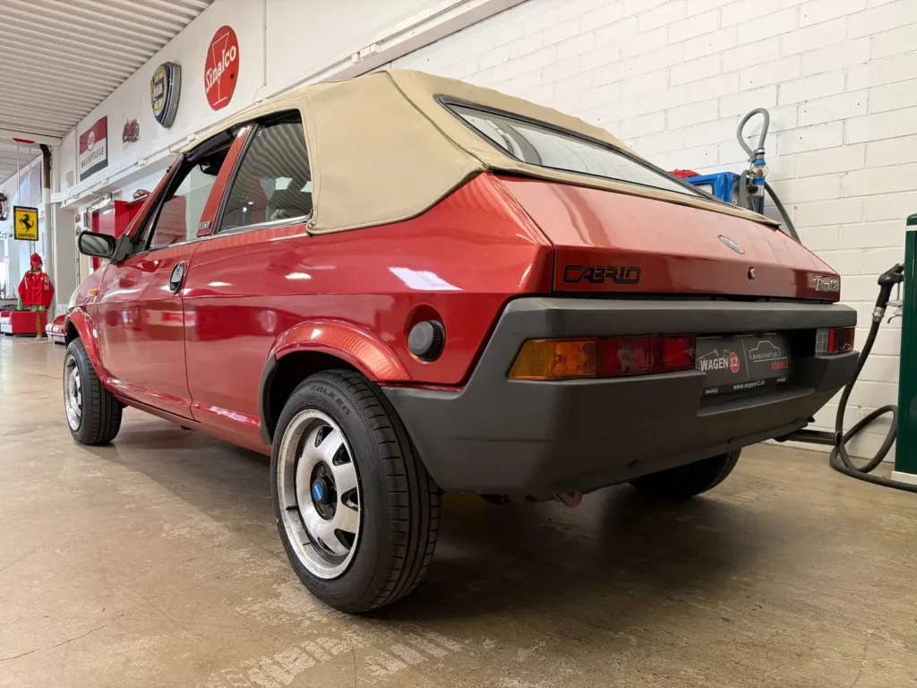 Fiat Ritmo 85 Cabrio Sicht auf Kotfluegel hinten links