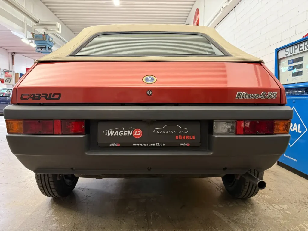 Fiat Ritmo 85 Cabrio Heckansicht
