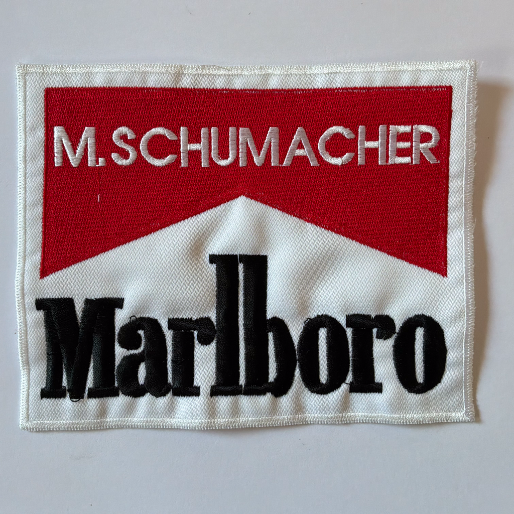 M.Schuhmacher Marlboro Aufnäher Vorderseite