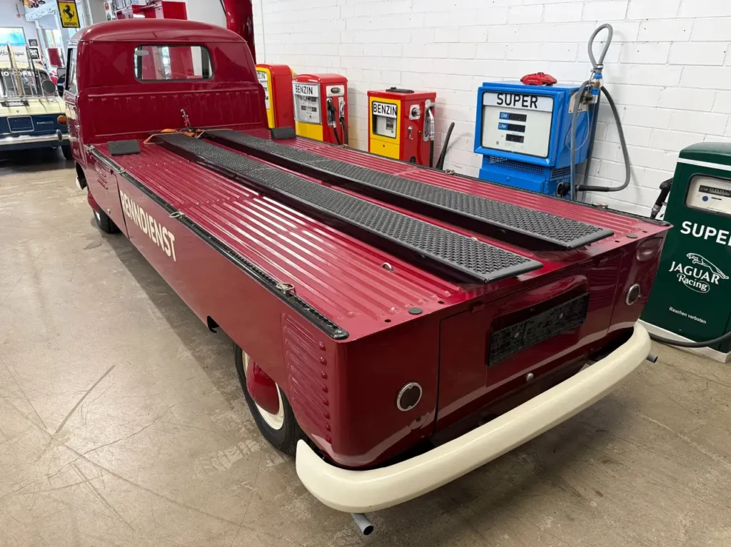 VW T1 Renntransporter Sicht auf Pritsche
