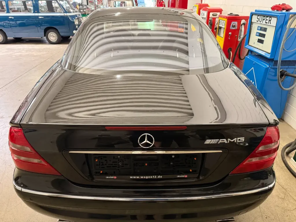 Mercedes Benz CL 55 AMG Coupe V8 Sicht auf Kofferraumdeckel.